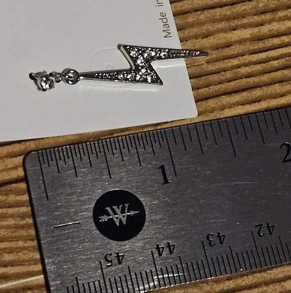 Lightening Bolt Earrings Fashion Jewlery - Picture 3 of 4